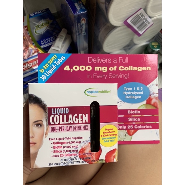 Nước uống collagen dạng ống