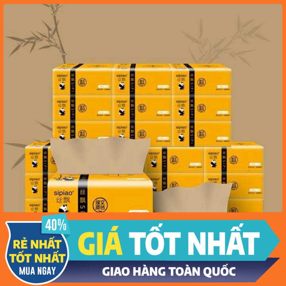 Giấy ăn gấu trúc thùng 30 gói sipiao hàng loại 1 chính hãng HVC