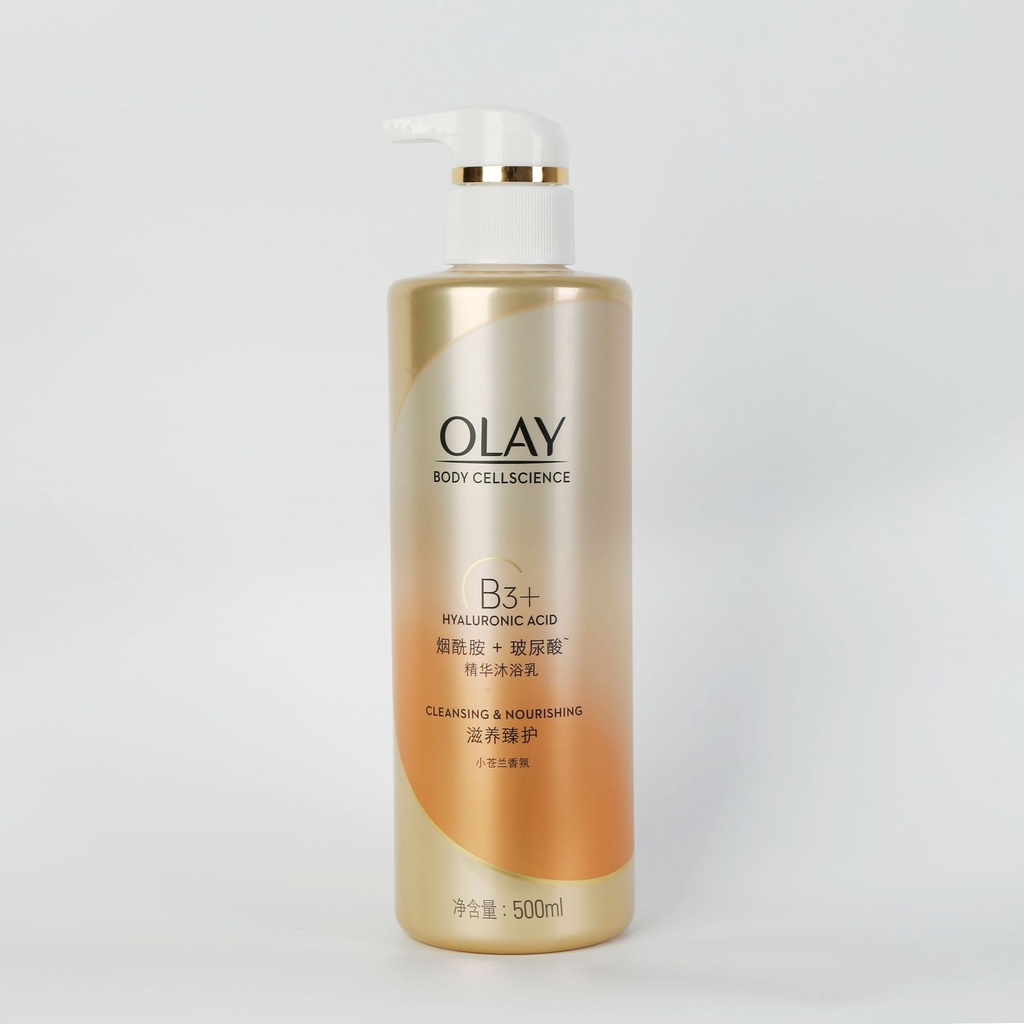 Sữa tắm sáng da dưỡng ẩm Olay B3+ Vitamin C/Peptipe/Hyaluronic 500 ml | BigBuy360 - bigbuy360.vn