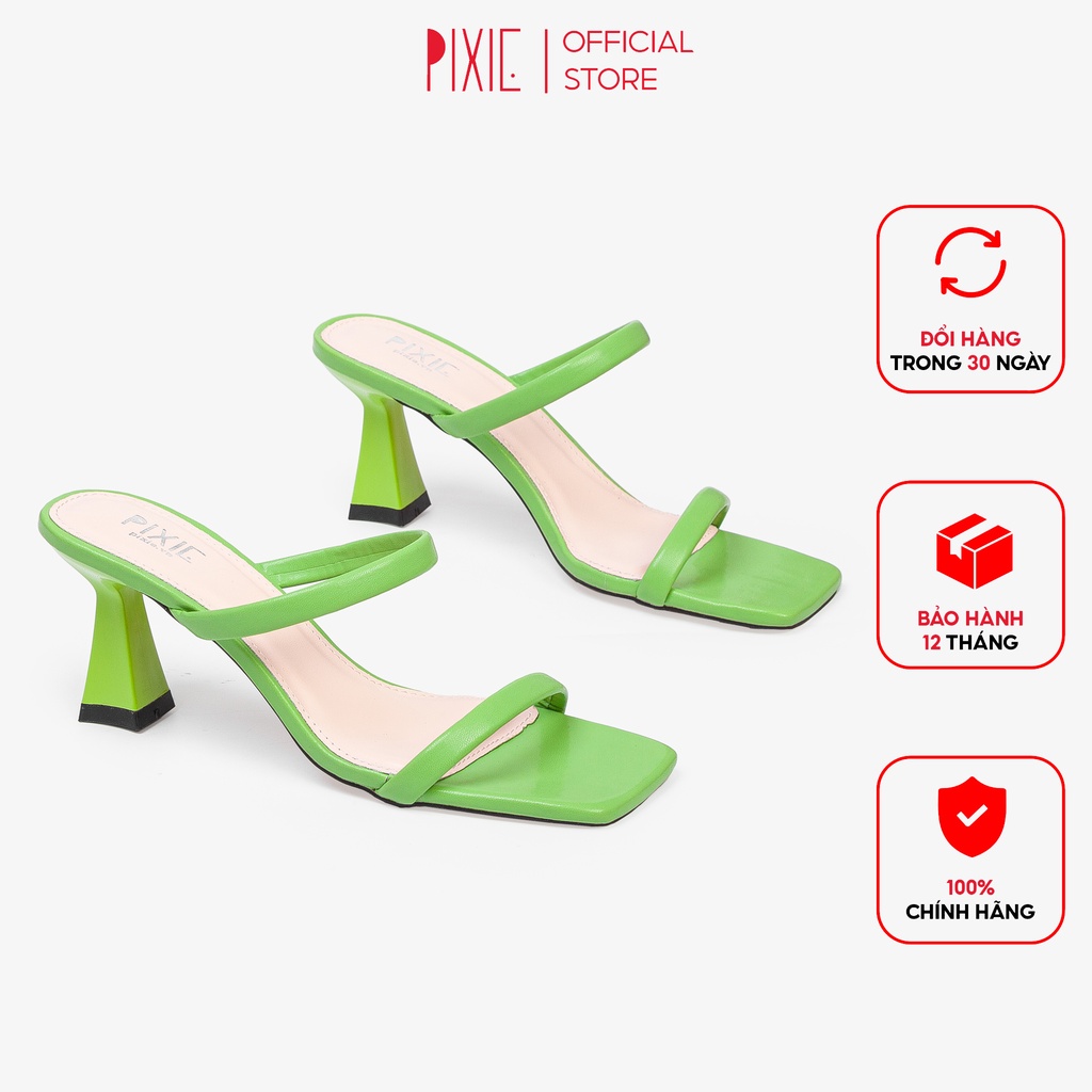 Guốc Cao Gót 7cm Hai Quai X974 Pixie