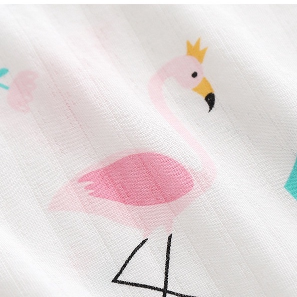 Áo liền quần SOFFNY tay ngắn chất liệu sợi tre cotton dành cho trẻ em sơ sinh