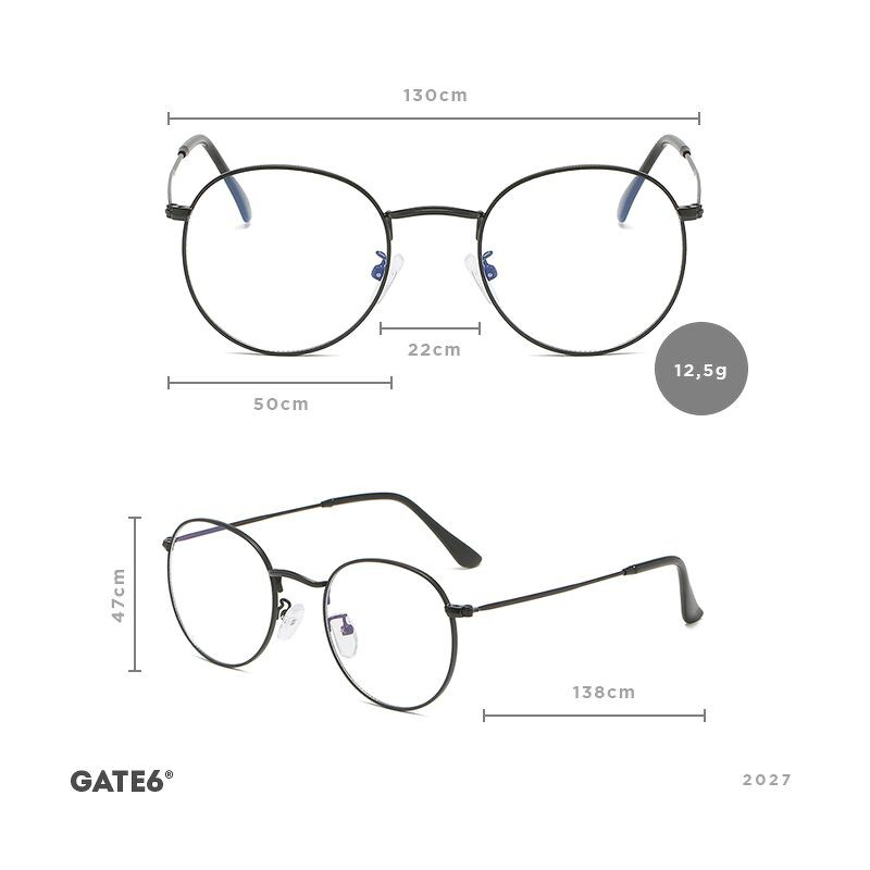 Kính Unisex Thời Trang Vintage - CJ2027 [Tặng bao da + móc khoá]