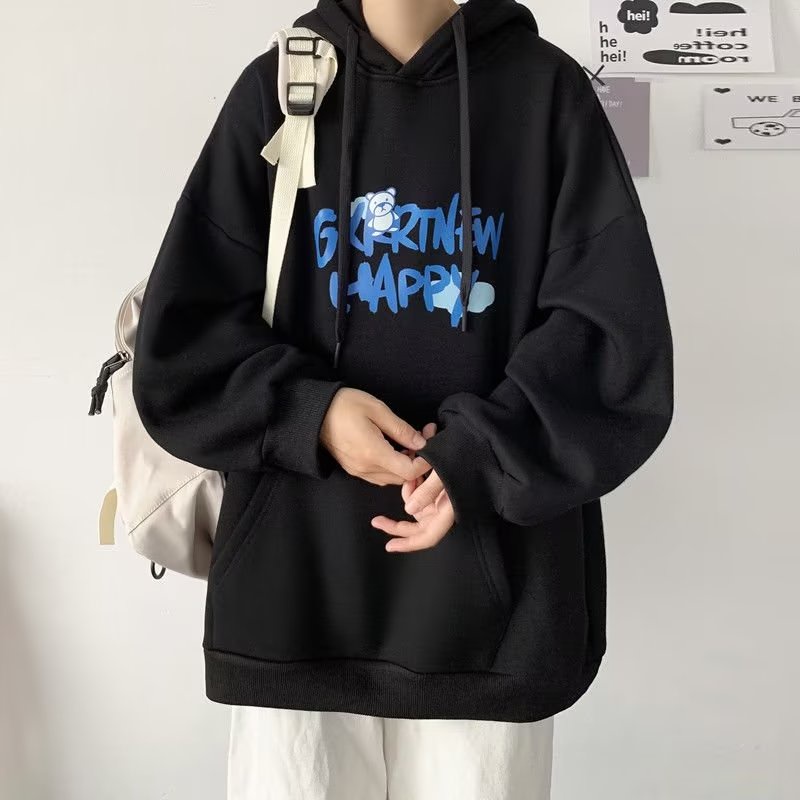 Áo Hoodie Thể Thao Nam In Chữ Đơn Giản Thời Trang Hàn Quốc Nhiều Cỡ M-5XL