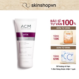 Acm vitix regulating, gel bôi ngăn ngừa bạch biến vitix regulating gel 50ml - bs nguyễn đình trung
