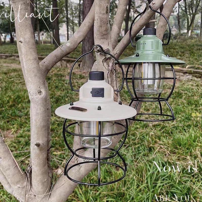 Đèn Bão Tích Điện Đèn Dã Ngoại Mountainhiker Ánh Sáng Vàng Và Trung Tính Hàng Vintage Lights Cao Cấp