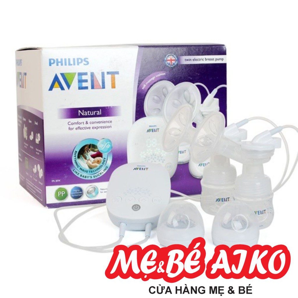 Máy hút sữa điện đôi Hoa Tuyết Philips Avent SCF303/01 - Bảo Hành Chính Hãng 24 Tháng