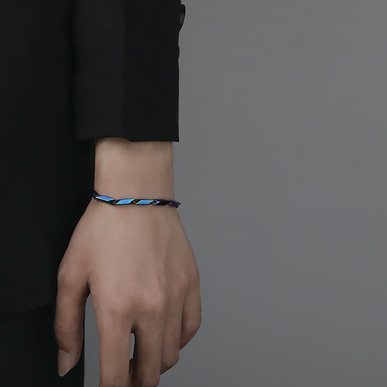 Vòng tay nam titan nguyên chất, sáng bóng chống gỉ VT11