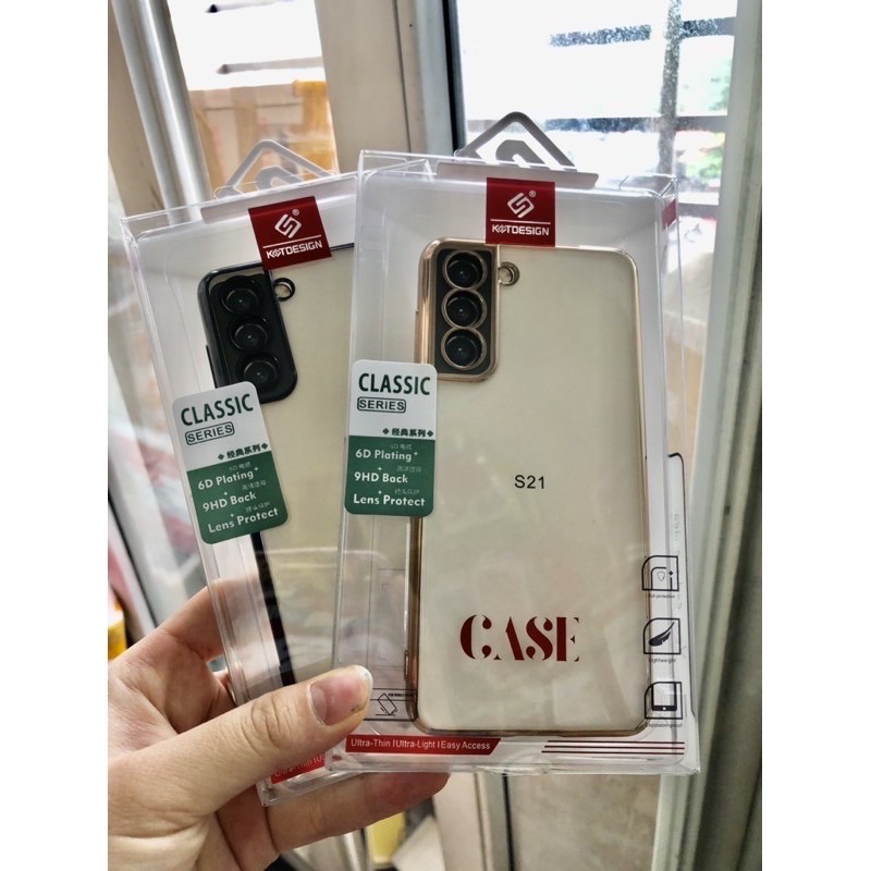 Ốp lưng dẻo viền màu cho Galalxy S21/ S21 Plus/ S21 Ultra Chính Hãng KST Desing
