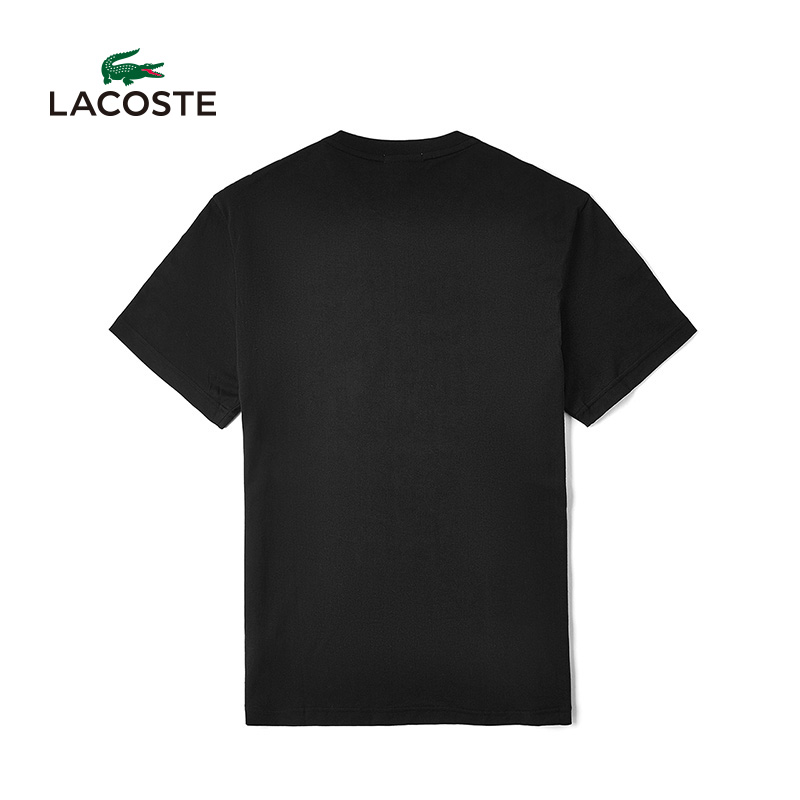 Lacoste France Crocodile Men Spring and Summer Breathable Fashion Print Casual Short-sleeved T-shirt