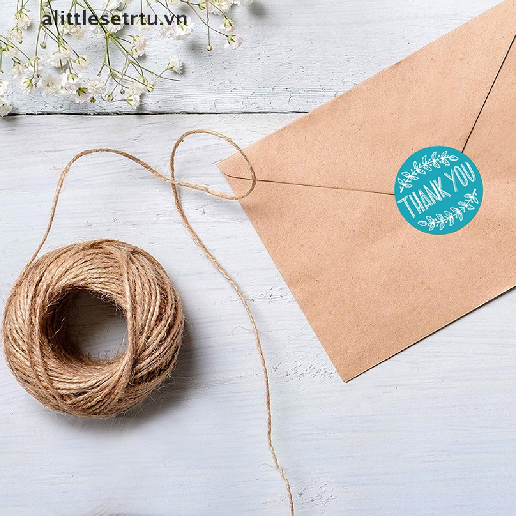 Set 500 Miếng Dán Tròn In Chữ THANK YOU Trang Trí Sổ Tay Z
