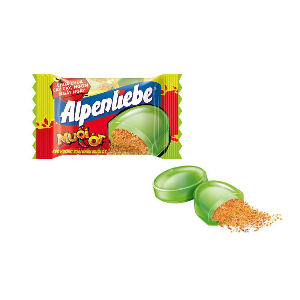 Gói kẹo 223g Alpenliebe hương vị xòai nhân muối ớt  77 viên
