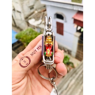 Móc khoá thủ công tỳ hưu đỏ