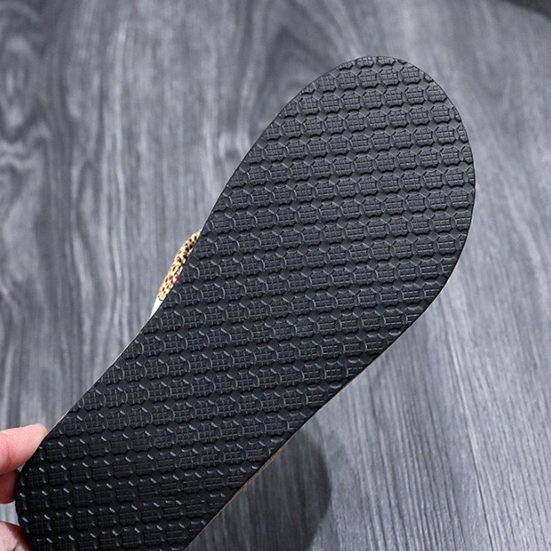 Dép quai dây thừng đi biển phong cách Bohemian