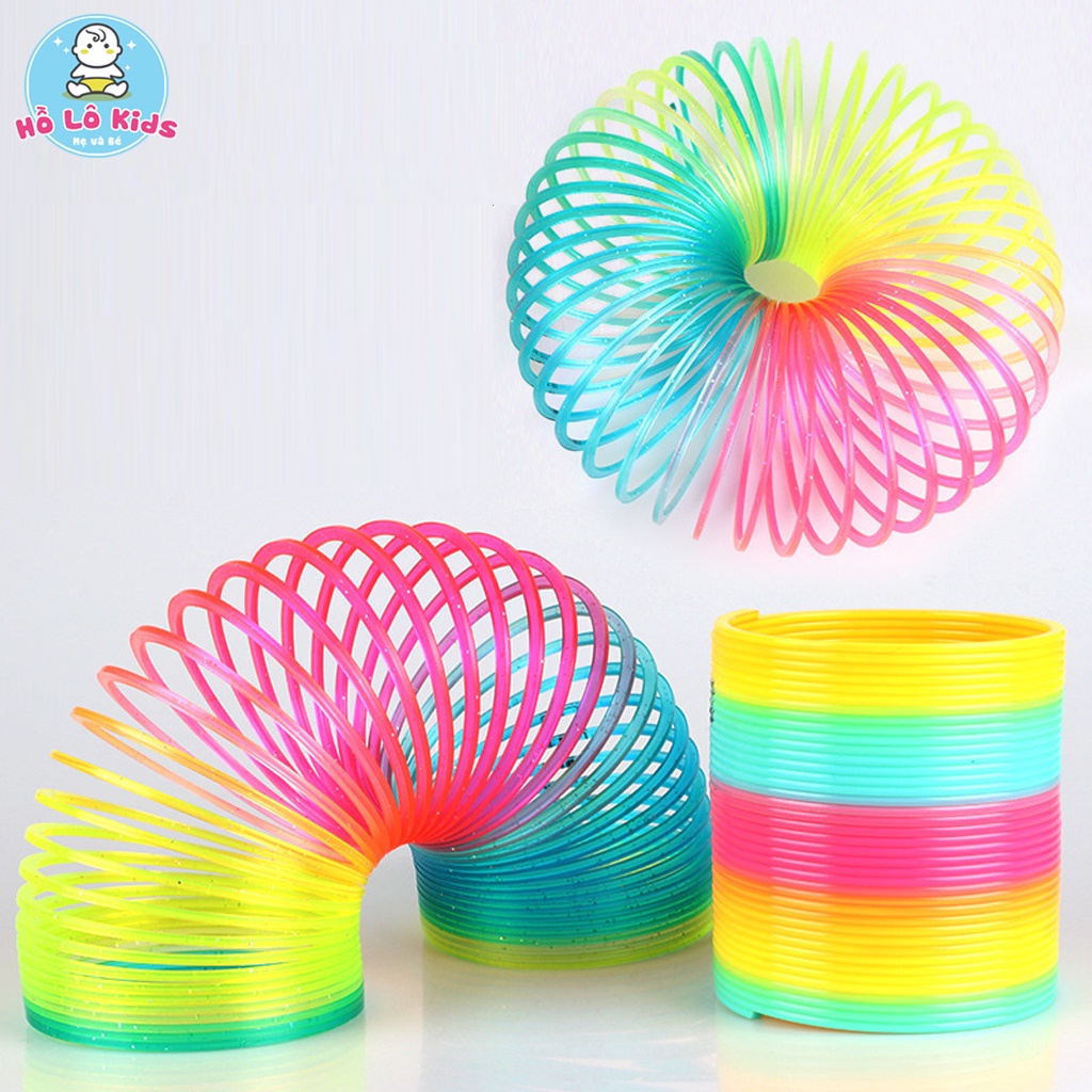Lò xo cầu vồng trò chơi ma thuật cho bé sáng tạo giảm căng thẳng Hồ Lô Kids