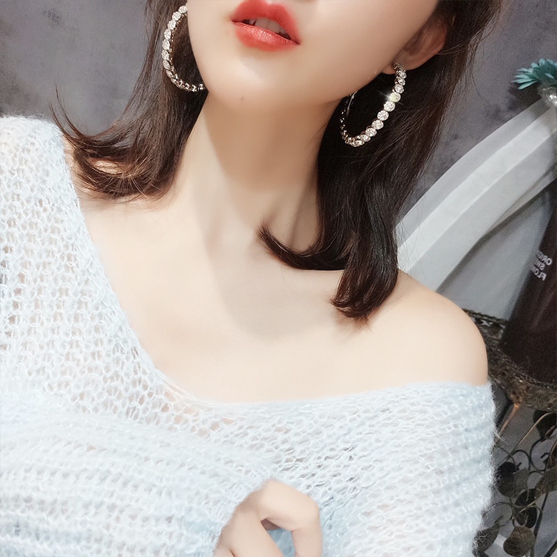 Khuyên Tai Nữ Hình Tròn Lớn Thời Trang