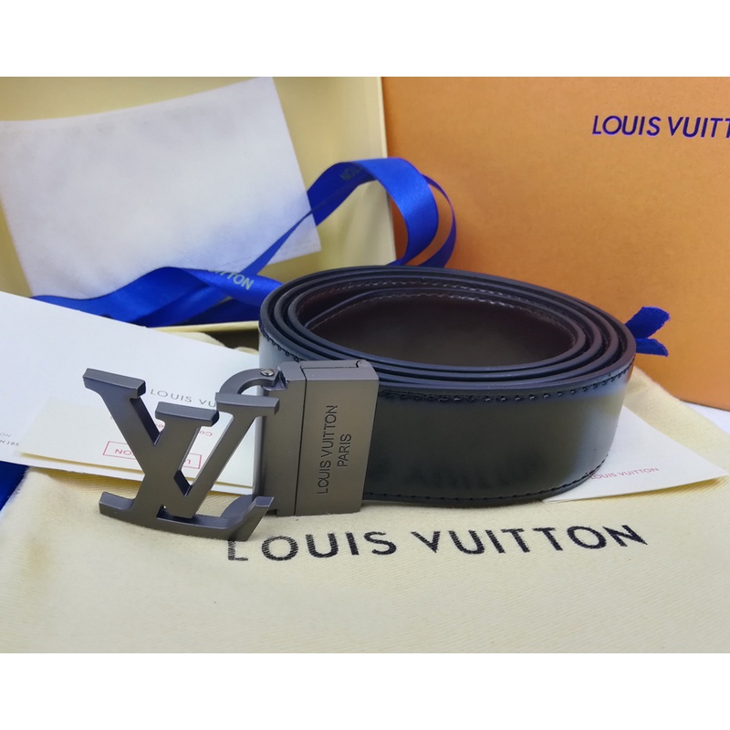 Thắt lưng da có khóa chữ L phong cách công sở thời trang cho nam