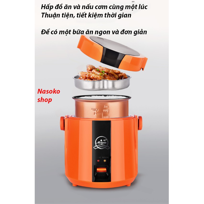 Nồi cơm điện mini hãng MEIYUN A2 1.2L quai xách tiện lợi | BigBuy360 - bigbuy360.vn