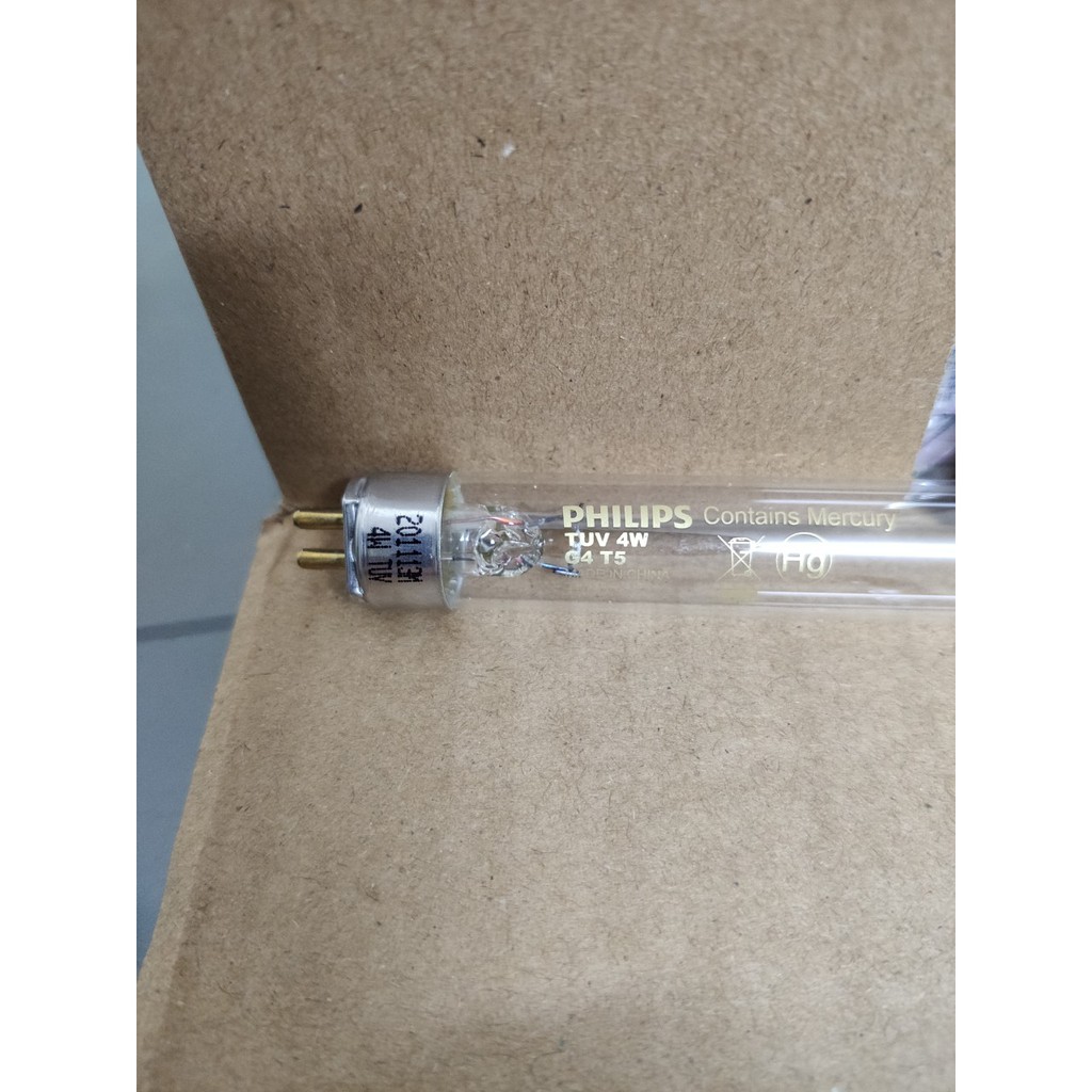 Bóng đèn UV Philips 4W cho máy tiệt trùng. bóng đèn diệt khuẩn philips TUV 4w G4T5