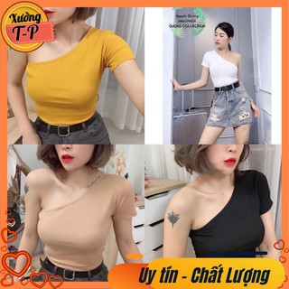 Áo Lệch vai vải đẹp, Co giãn (AP 4 Màu hot)