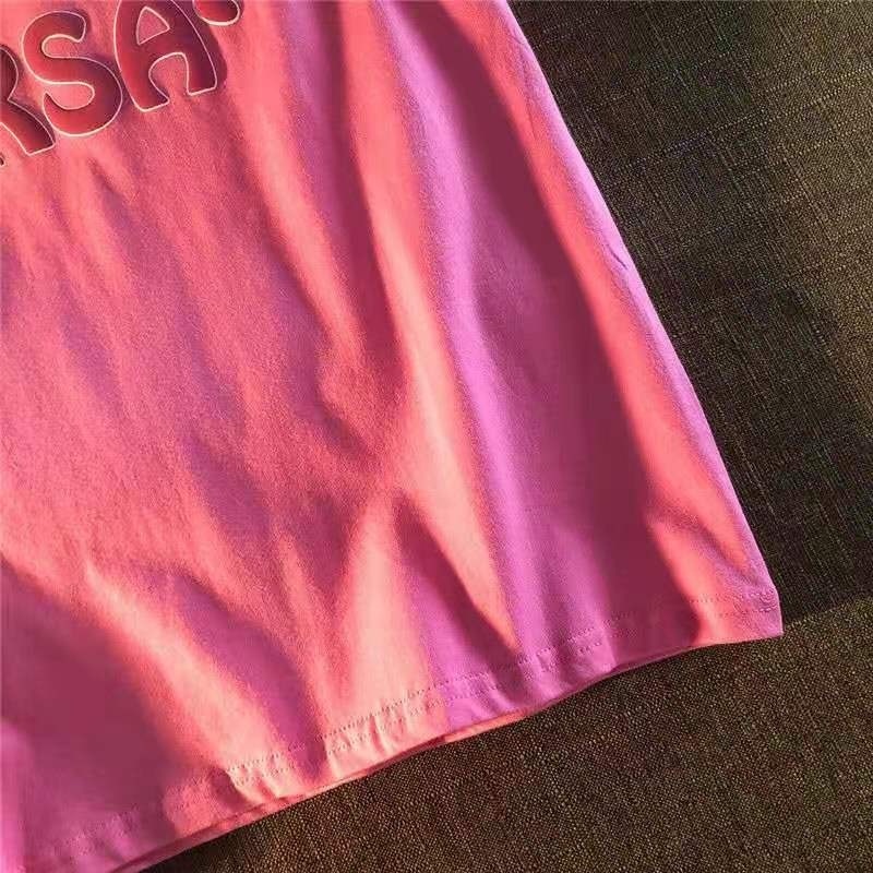 Áo Thun Ngắn Tay Dáng Rộng In Hình Gấu Dâu Tây Phong Cách Hàn Quốc Mới