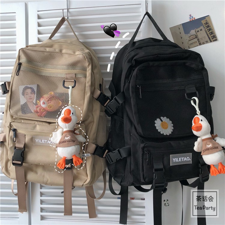 Balo ulzzang unisex 5 ngăn loại 1 đi học du lịch ba lô balo