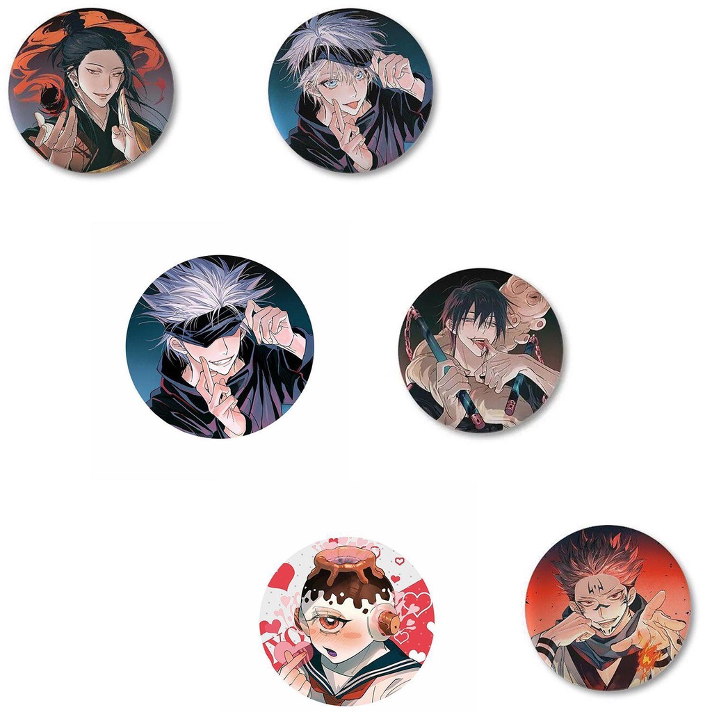Huy Hiệu Cài Áo Bằng Kim Loại Hình Nhân Vật Anime Phong Cách Anime Hiện Đại