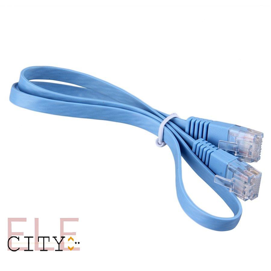 1 Dây Cáp Mạng Lan Rj45 Cat6 8p8c 0.5m Màu Xanh Dương