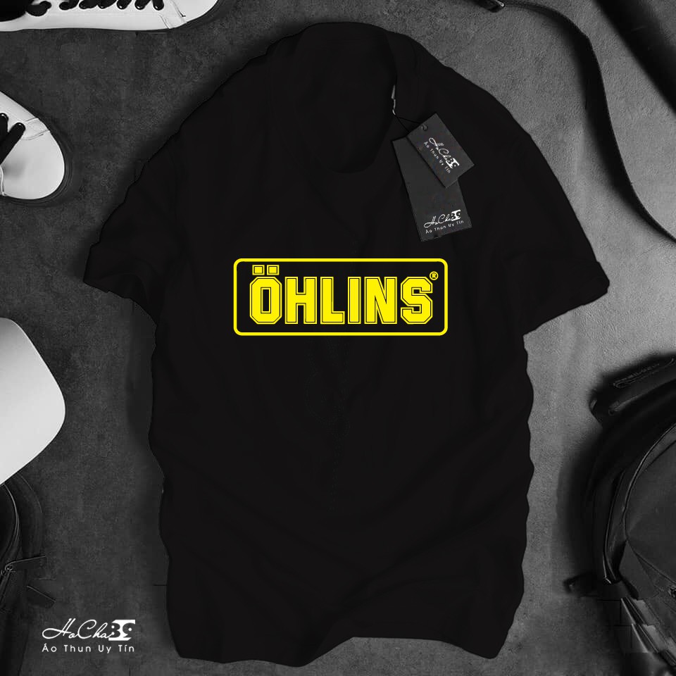 Áo thun OHLINS Racing Cao Cấp - Vải Cotton 4c Siêu Mềm Mịn (Không đúng Cotton đền tiền tặng áo - Hình Thật)