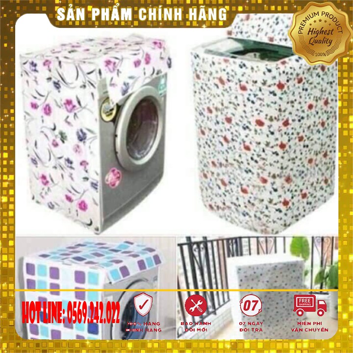 BỌC MÁY GIẶT CỬA TRÊN, CỬA NGANG LOẠI TO DÀY