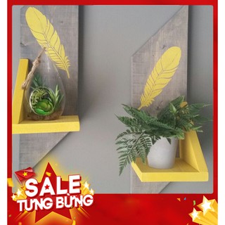 ✨GIÁ HỦY DIỆT ✨ Kệ treo tường cánh én Gỗ MDF lõi xanh chống ẩm cao cấp Sơn phủ 3 lớp siêu bóng chống xước