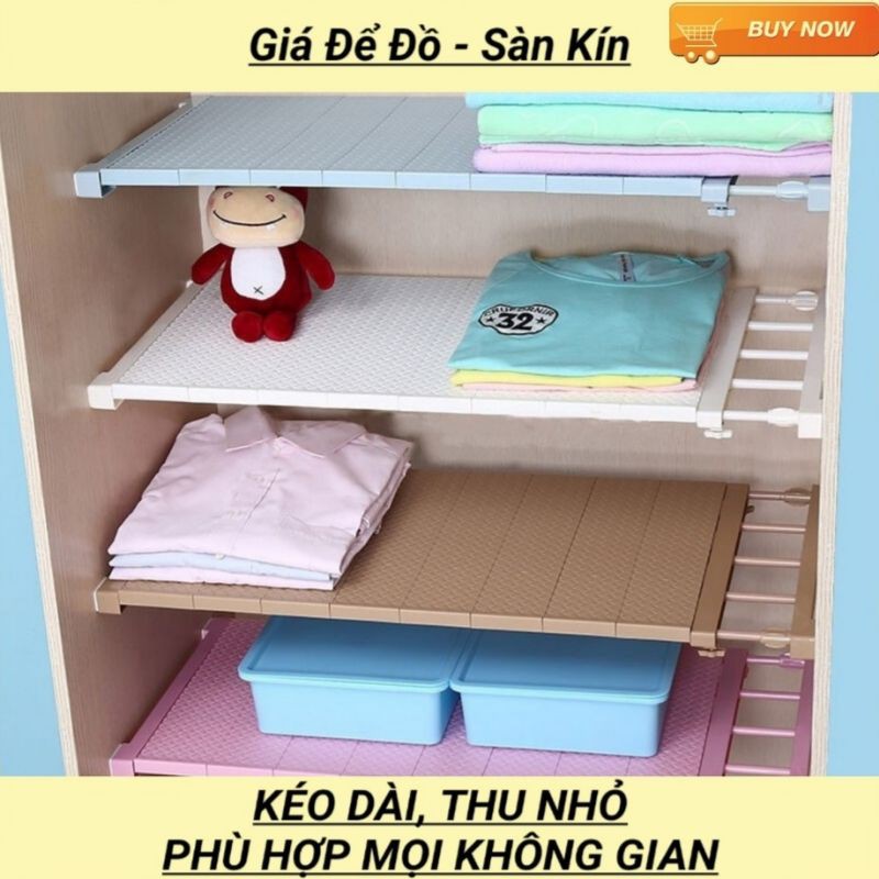 ⚡XẢ HÀNG - GIÁ SẬP SÀN ⚡ Thanh Kệ Chia Ngăn Không Cần Khoan Vít Chịu Lực 25-30kg (Nhiều Kích Thước, Nhiều Màu Sắc)