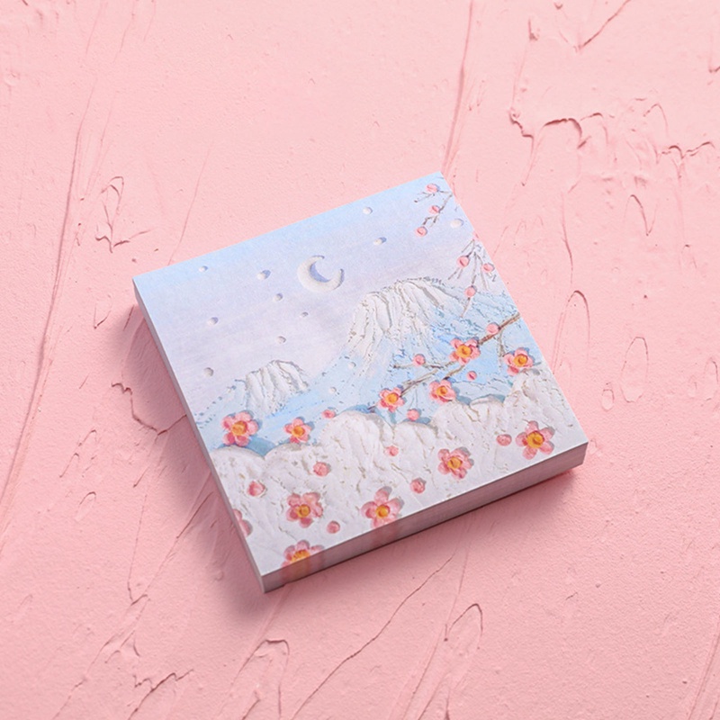 Giấy Ghi Chú Họa Tiết Tranh Sơn Dầu Đẹp Mắt note