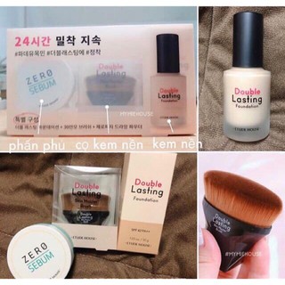 [HÀNG ORDER] SET KEM NỀN + KÈM CỌ VÀ PHẤN PHỦ ETUDE HOUSE