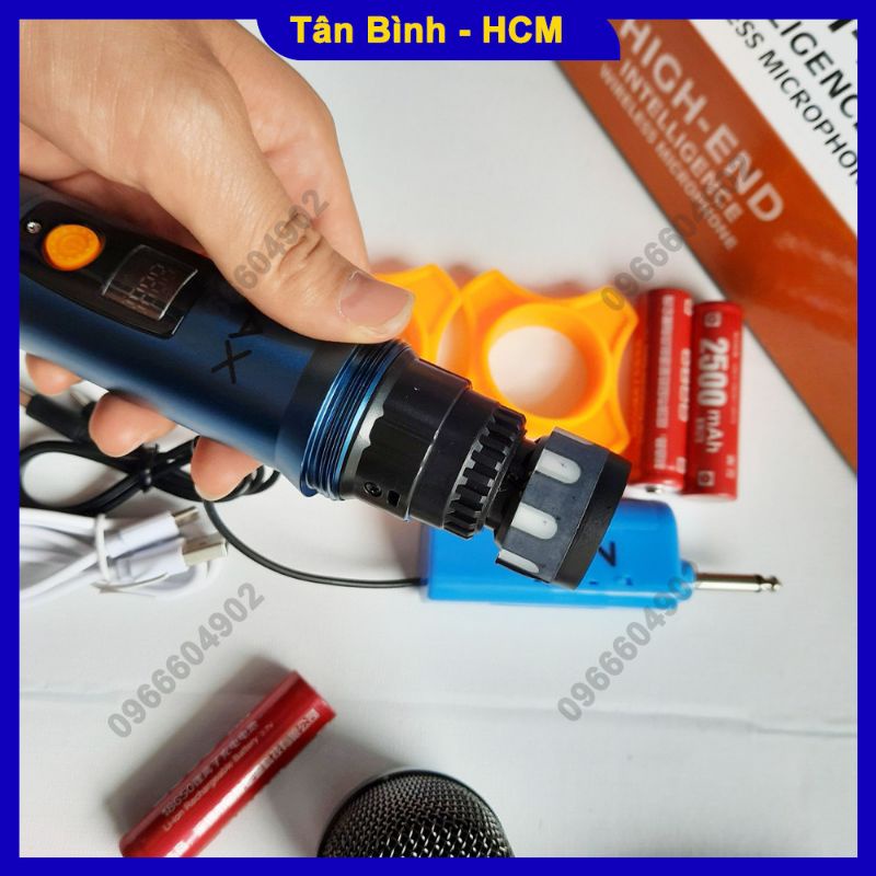 Mic không dây đa năng MAX 56 pin sạc dành cho loa kéo, âm ly, vang
