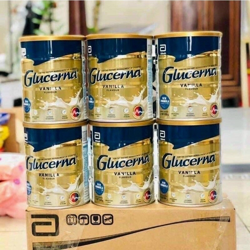 🥛[HSD 06/2023] Sữa Bột GLUCERNA Úc Vị Vani 850g cho người tiểu đường hoặc ăn kiêng🥛