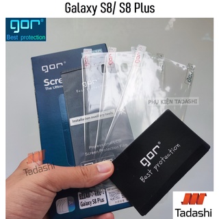 Bộ 4 miếng dán dẻo gor samsung s8/ s8 plus dán full màn 3d, trong suốt bo viền cong - chính hãng gor