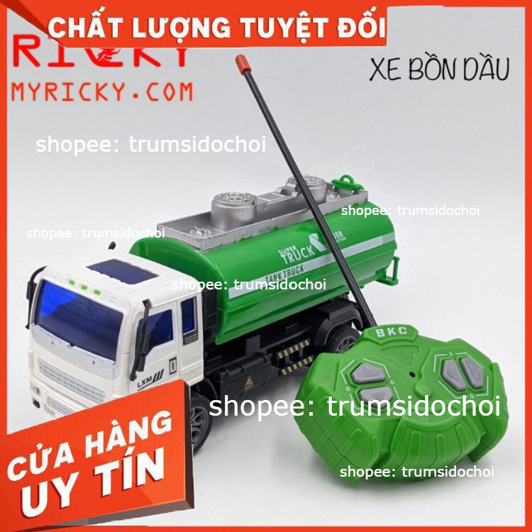 Xe điều khiển từ xa 💖FREESHIP💖 Xe rác-xe công trình [Có đèn] - đồ chơi cho bé