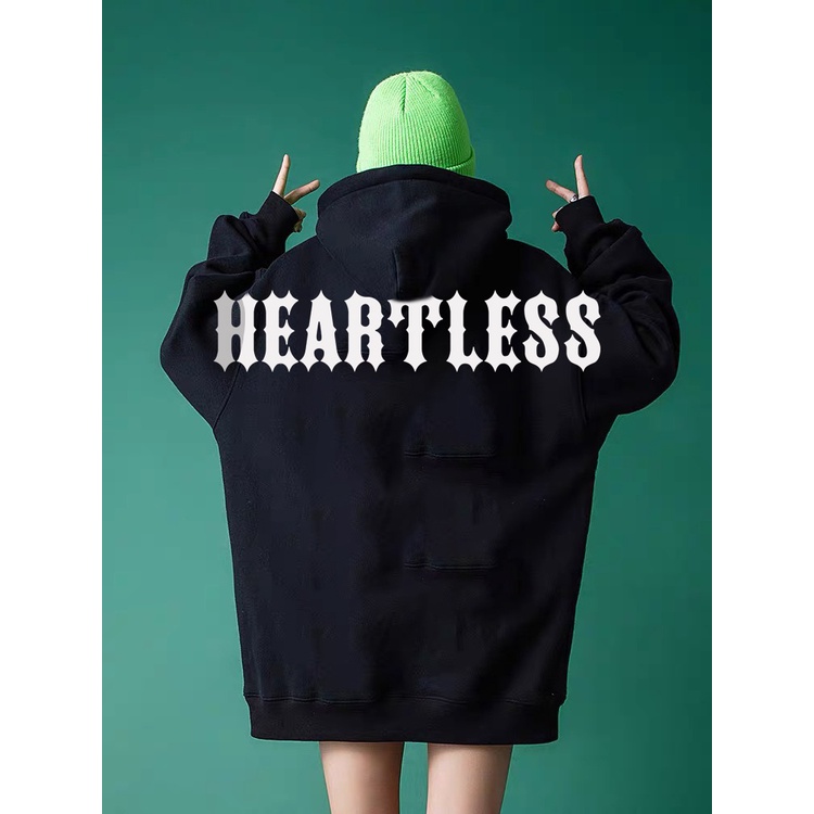 Áo hoodie unisex heartless form rộng, áo nỉ nam nữ phong cách hàn quốc vải nỉ bông dày ấm