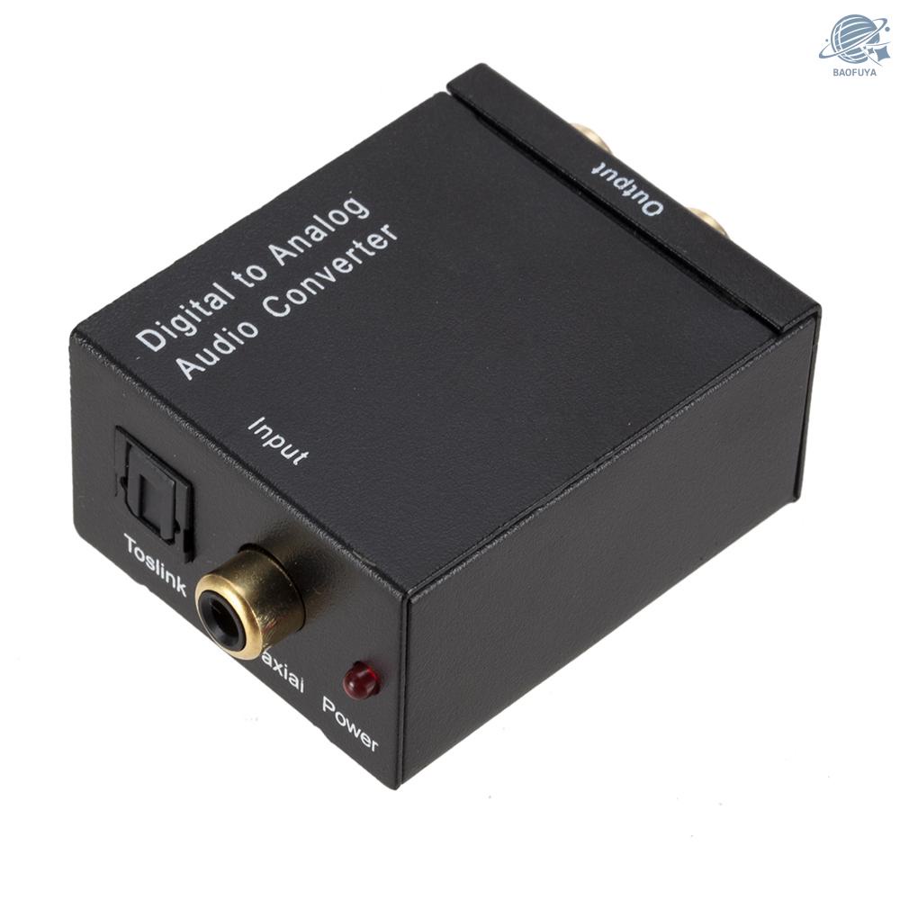 BF Digital to Analog Audio Converter Audio Switch Box Optical to RCA AV Switcher Selector Box Coaxial Toslink