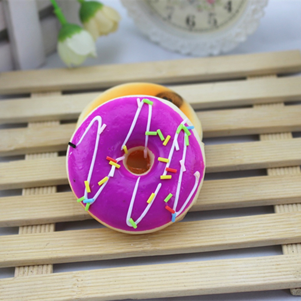 Đồ Chơi Dạng Nén Đàn Hồi Hình Bánh Donut Giúp Giảm Căng Thẳng