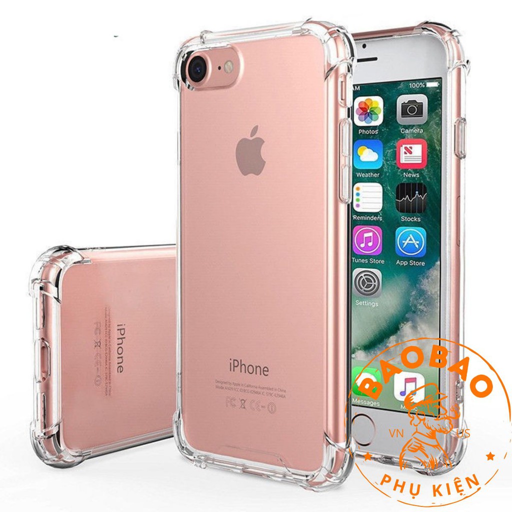 Ốp lưng điện thoại bằng TPU Silicone mềm trong suốt dành cho iPhone 6 6S 7 8 Plus X XS Max XR | BigBuy360 - bigbuy360.vn