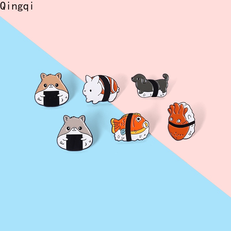 Ghim cài áo MISS ZOE họa tiết sushi hoạt hình dễ thương tùy chọn