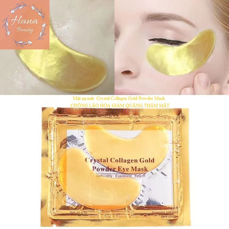 Mặt nạ mắt  Crystal Collagen Gold Powder Mask  CHỐNG LÃO HÓA GIẢM QUẦNG THÂM MẮT