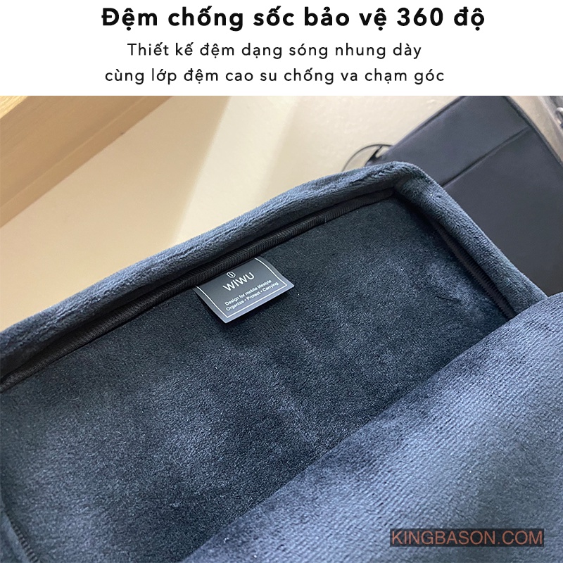 Túi xách đựng Mácbook, Laptop SMTech chống sốc, chống thấm nước cao cấp - Mẫu Wiwu Pilot Laptop Sleeve