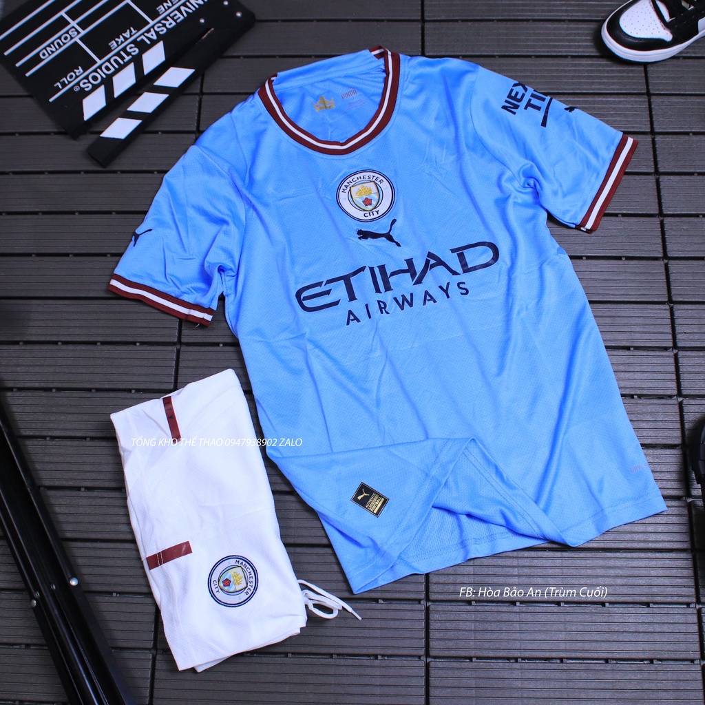 Áo Bóng Đá Mancity🎯Freeship🏆_BỘ QUẦN ÁO CLB MANCITY SÂN NHÀ MỚI NHẤT 2023