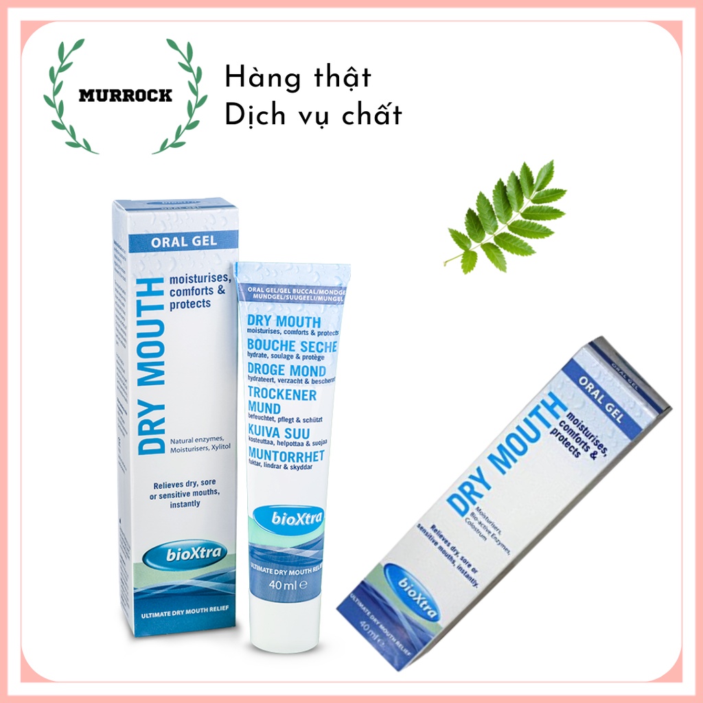 Gel bôi khô miệng BioXtra Dry Mouth Oral Gel UK Anh Quốc 40ml