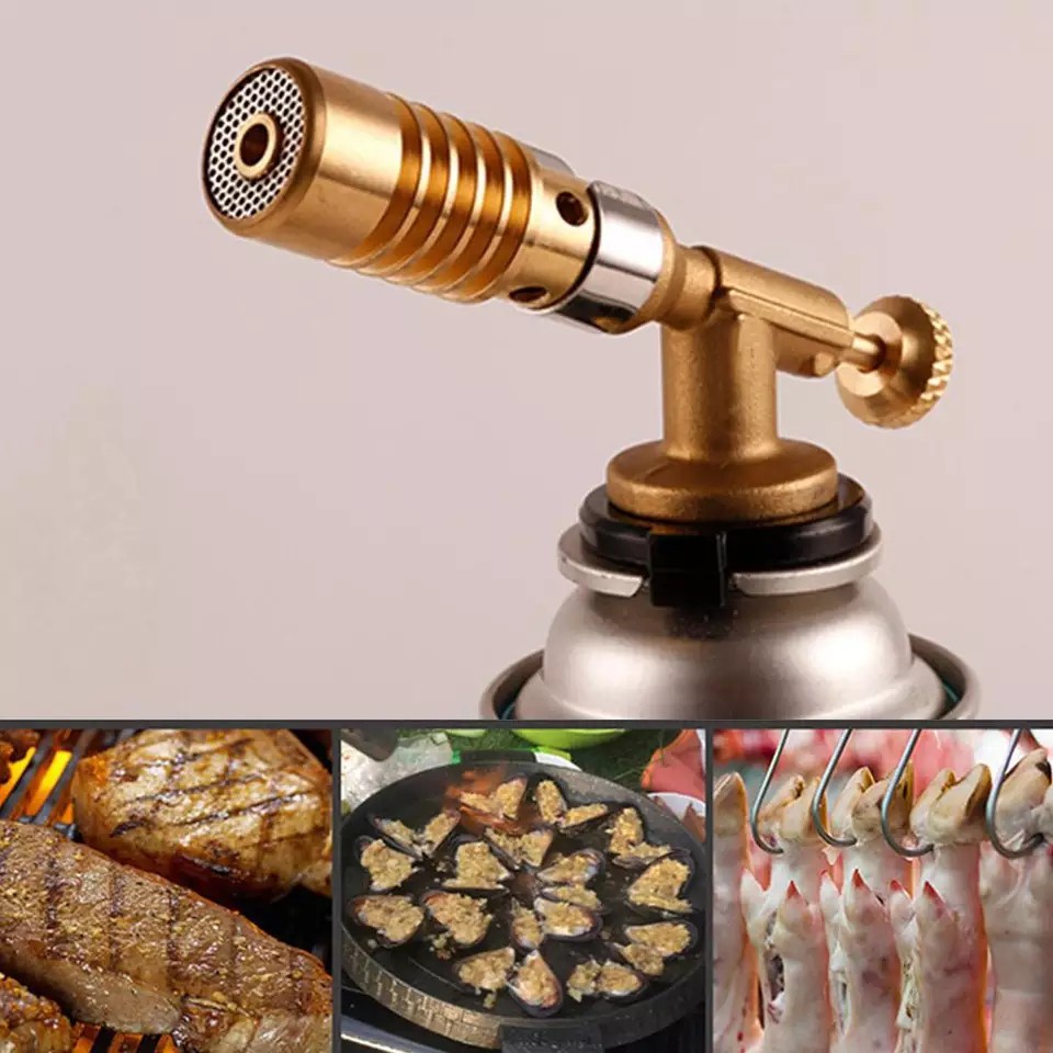 Đèn Khò Gas Đồng Nguyên Khối Độ Bền Cao - Đèn Khò Ga Mini - Khò Lửa Mini Khò 733