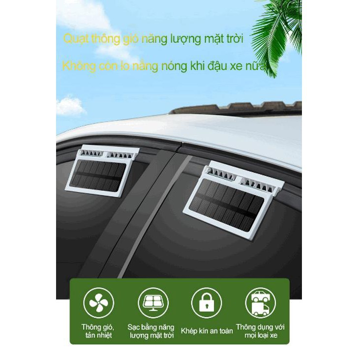 ✶✘Quạt thông gió khử mùi ô tô SolarFan Auto  Giảm giá10%