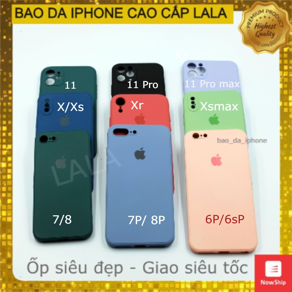 Ốp Lưng Cho iPhone 11 / 11 Pro / 11 Promax Full Viền Vuông Độ Iphone 12 - Giao Hàng Hỏa Tốc