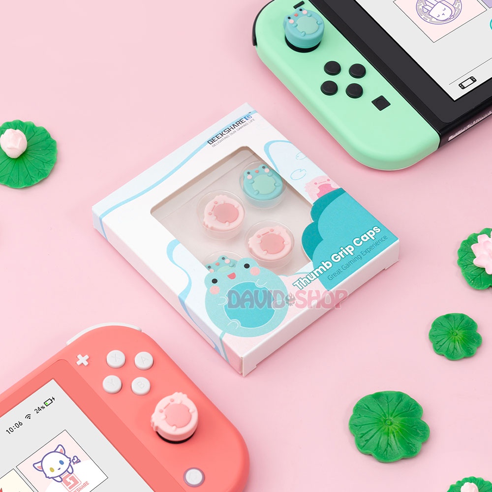 Núm bọc analog Ếch Ộp hãng Geekshare cho Joy-Con - Nintendo Switch / Lite / OLED